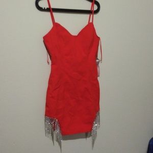Haute Monde red/orange color dress